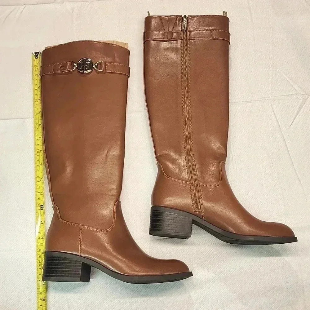 Tommy Hilfiger Dezy knee high boot women size 6 M brown nwob - Picture 6 of 10